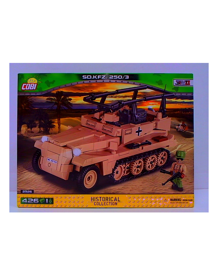 COBI 2526 Historical Collection WWII SD.KFZ. 250/3 niemiecki transporter 420 klocków główny