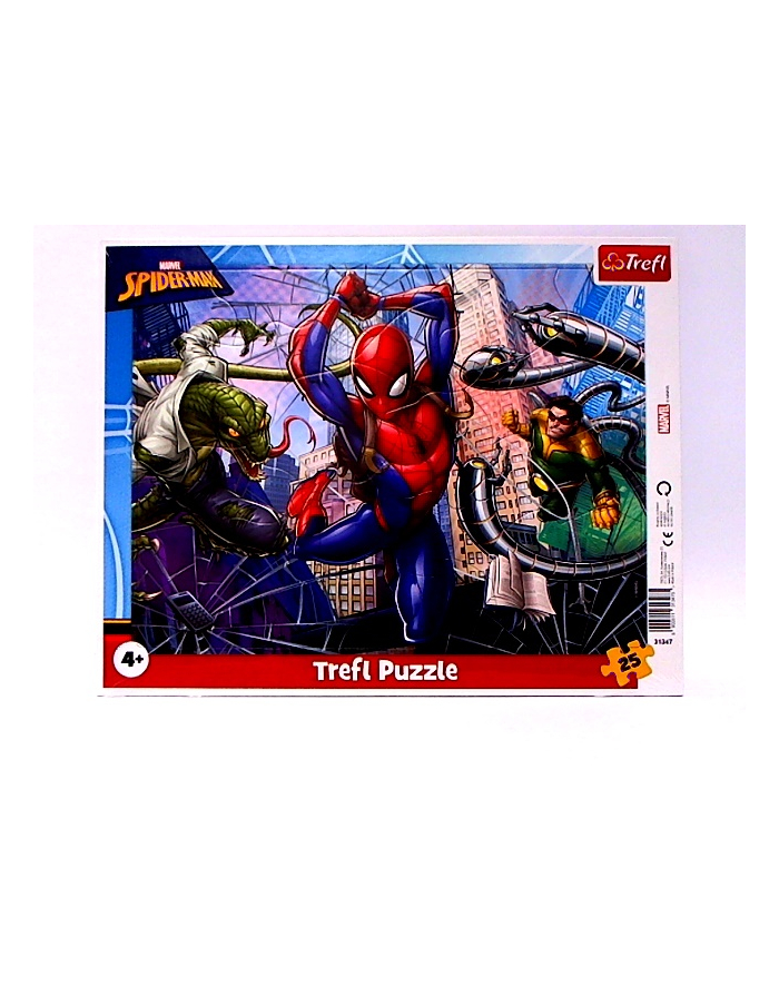 Puzzle 25el ramkowe Odważny Spiderman 31347 Trefl główny