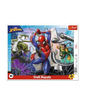 Puzzle 25el ramkowe Odważny Spiderman 31347 Trefl nr 1