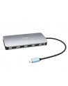 I-TEC USB-C Metal Nano Dock 2x DP 1x HDMI 1x GLAN 1x Audio/Mic 2 xUSB 3.1 2x USB 2.0 1x USB-C Data 1x USB-C 100W PD - nr 20