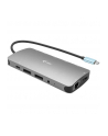 I-TEC USB-C Metal Nano Dock 2x DP 1x HDMI 1x GLAN 1x Audio/Mic 2 xUSB 3.1 2x USB 2.0 1x USB-C Data 1x USB-C 100W PD - nr 23