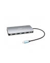 I-TEC USB-C Metal Nano Dock 2x DP 1x HDMI 1x GLAN 1x Audio/Mic 2 xUSB 3.1 2x USB 2.0 1x USB-C Data 1x USB-C 100W PD - nr 32