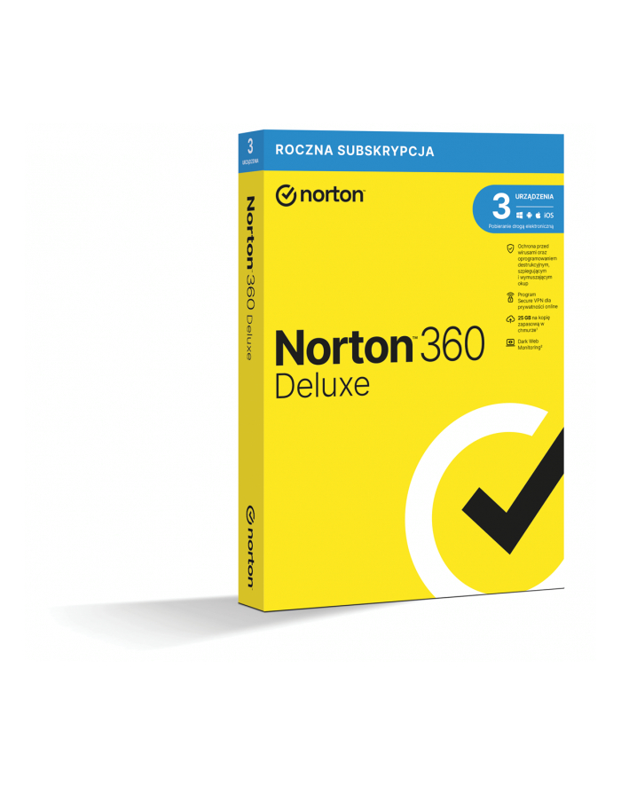 *ESD Norton360 DLX 25GB PL 1U 3Dvc 1Y   21408143 główny