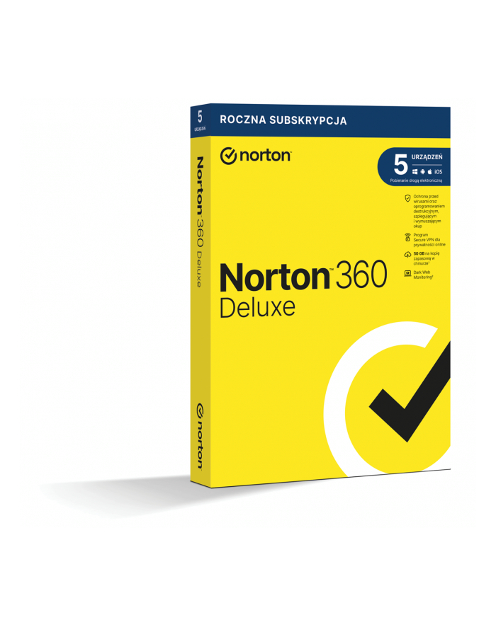 *ESD Norton360 DLX  50GB PL 1U 5Dvc 1Y   21408175 główny