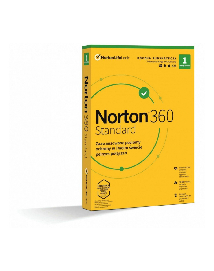 *Norton 360 STANDARD 10GB PL 1U 1Dvc 1Y   21408666 główny