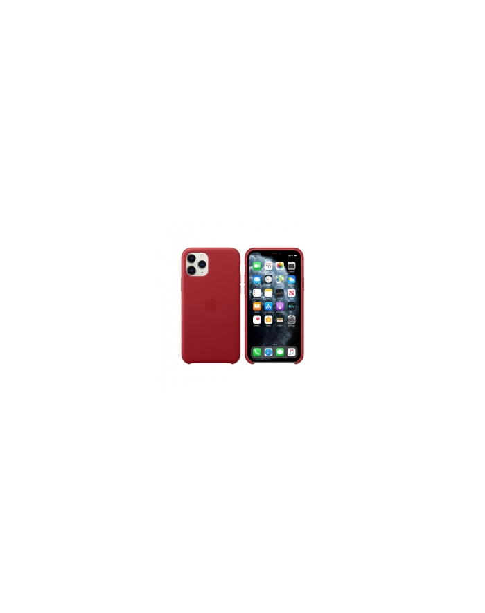 APPLE iPhone 11 Pro Leather Case Red (P) główny