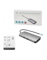 I-TEC USB-C Metal Nano Dock 2x DP 1x HDMI 1x GLAN 1x Audio/Mic 2 xUSB 3.1 2x USB 2.0 1x USB-C Data 1x USB-C 100W PD - nr 41