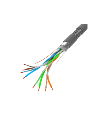 Kabel sieciowy Lanberg LCS5-11CU-0305-S (S/FTP; 305m; kat 5e; kolor szary)
