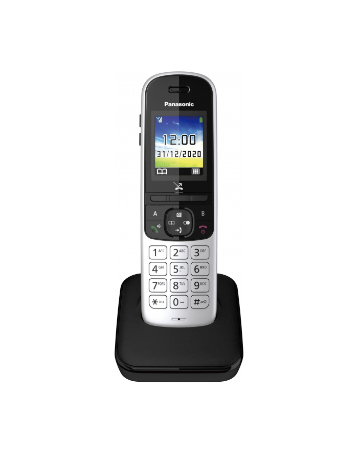 Telefon bezprzewodowy stacjonarny Panasonic KX-TGH710PDS (kolor srebrny) główny