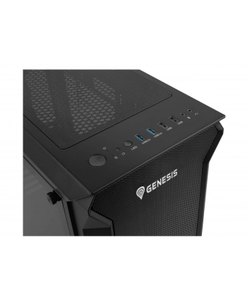 Obudowa NATEC Genesis Irid 505 ARGB NPC-1518 (ATX  Micro ATX  Mini ITX; kolor czarny)