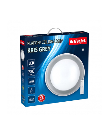 Plafon LED Activejet AJE-KRIS Grey + pilot