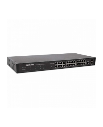 INTELLINET GIGA SWITCH 24X RJ45 + 2X SFP WEB-SMART VLAN QOS RACK 560917