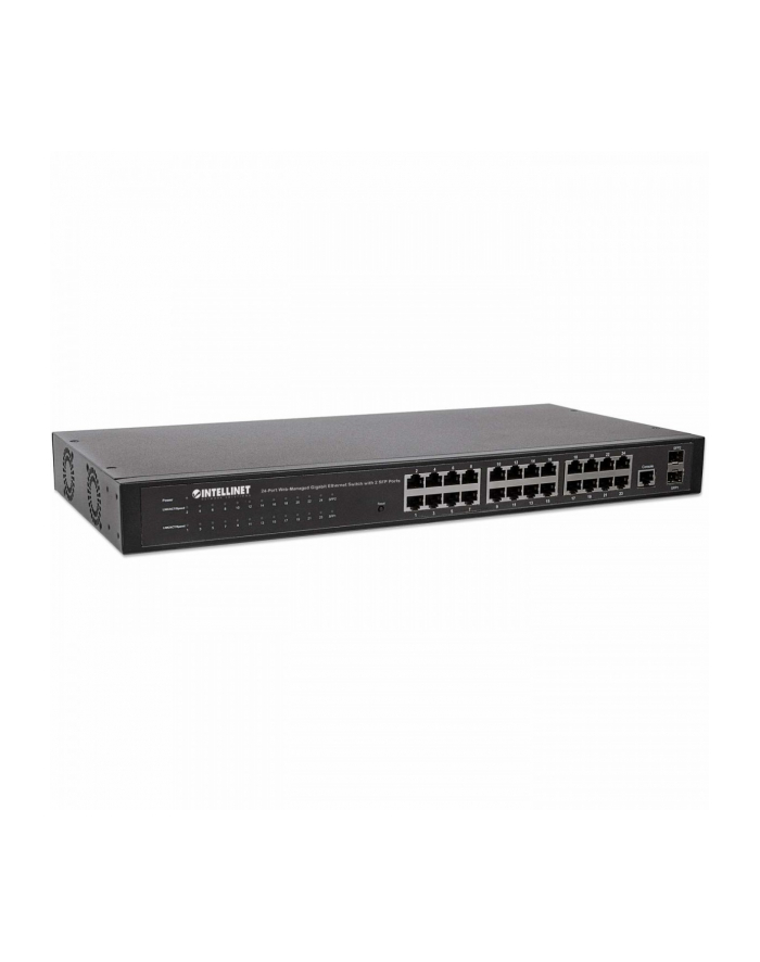 INTELLINET GIGA SWITCH 24X RJ45 + 2X SFP WEB-SMART VLAN QOS RACK 560917 główny