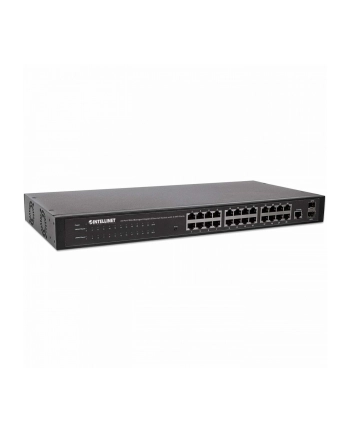 INTELLINET GIGA SWITCH 24X RJ45 + 2X SFP WEB-SMART VLAN QOS RACK 560917