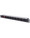 INTELLINET LISTWA ZASILAJĄCA RACK 19 X8 1U SCHUKO 3M BEZPIECZNIK 713986 - nr 4