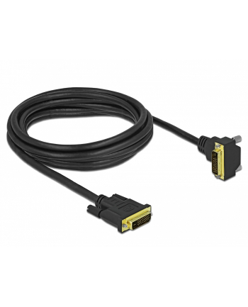 DELOCK KABEL DVI-D (M)(24+1) -> DVI-D (M)(24+1) 3M KĄTOWY DÓŁ 85895