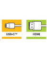 Kabel adapter Verbatim USB type-C(M) - HDMI(F) 0,1m czarno-srebrny - nr 23