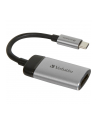 Kabel adapter Verbatim USB type-C(M) - HDMI(F) 0,1m czarno-srebrny - nr 31