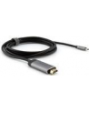 Kabel adapter Verbatim USB type-C(M) - HDMI(M) 1,5m (Thunderbolt 3) czarno-srebrny - nr 19