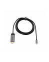 Kabel adapter Verbatim USB type-C(M) - HDMI(M) 1,5m (Thunderbolt 3) czarno-srebrny - nr 30