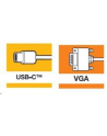 Kabel adapter Verbatim USB type-C(M) - VGA(F) 0,1m czarno-srebrny - nr 17
