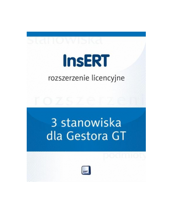 Licencja ESD InsERT - Gestor GT (CRM) - rozszerzenie o 3 stan.