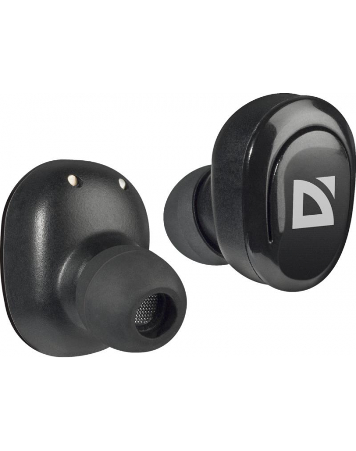 Słuchawki z mikrofonem Defender TWINS 635 bezprzewodowe Bluetooth czarne główny
