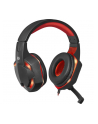 Słuchawki z mikrofonem Defender WARHEAD G-370 podświetlane Gaming + GRA czarno-czerwone - nr 1