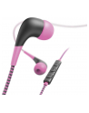 HAMA POLSKA Słuchawki z mikrofonem Hama''Neon'' dokanałowe różowo-czarne - nr 2