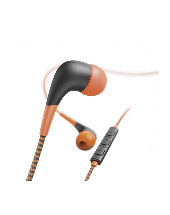HAMA POLSKA Słuchawki z mikrofonem Hama''Neon'' dokanałowe pomarańczowo-czarne główny