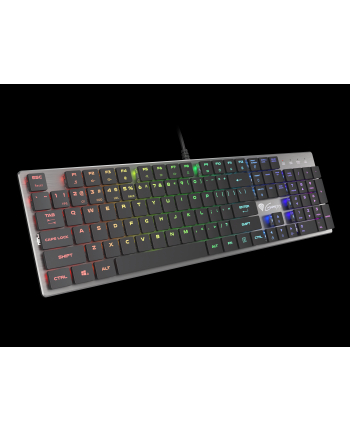 Klawiatura przewodowa Genesis Thor 420 Gaming Outemu Blue podświetlenie RGB srebrna