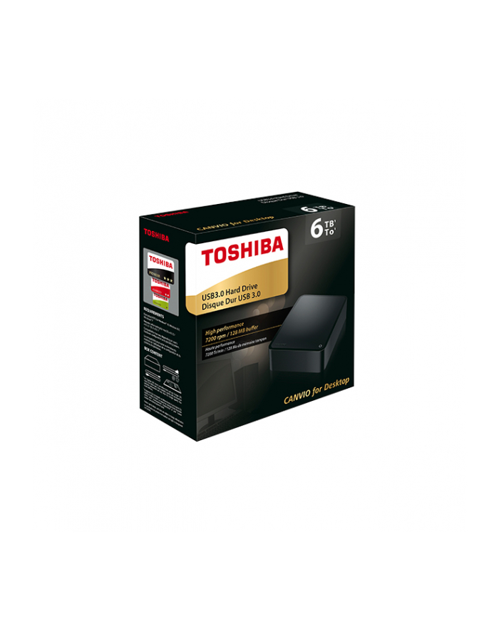 Dysk zewnętrzny Toshiba Canvio for Desktop 6TB, USB 3.0, black główny