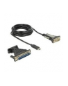 Kabel adapter Delock USB type-C (M) -> Serial 9-pin DB9 (M) 1,8m czarny + adapter DB25 - nr 3