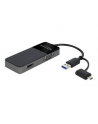 Kabel adapter Delock USB-A (M) + USB-C (M) - HDMI (F) + VGA (F) czarny 0,12m - nr 6