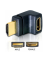 Adapter Delock HDMI- HDMI M/F kątowy prawy czarny - nr 3
