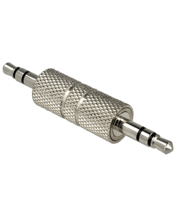 Adapter Delock Minijack 3,5mm - Minjack 3,5mm M/M srebrny metalowa obudowa nr 2