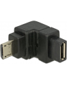 Adapter Delock micro USB (M) 2.0 -> micro USB (F) kątowy - dół - nr 10