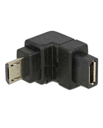 Adapter Delock micro USB (M) 2.0 -> micro USB (F) kątowy - dół