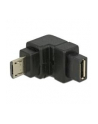 Adapter Delock micro USB (M) 2.0 -> micro USB (F) kątowy - dół - nr 5