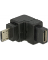 Adapter Delock micro USB (M) 2.0 -> micro USB (F) kątowy - dół - nr 7
