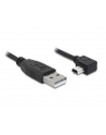 Kabel Delock mini USB kątowy prawo - USB M/M 2.0 3m czarny - nr 2