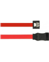 Kabel SATA Data III Delock 0,5m z zatrzaskami metalowymi flexi czerwony - nr 17