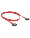 Kabel SATA Data III Delock 0,5m z zatrzaskami metalowymi flexi czerwony - nr 5