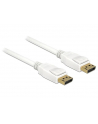 Kabel Delock DisplayPort M/M 20 Pin v1.2 2m 4K biały - nr 1