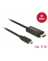 Kabel adapter Delock USB-C - HDMI (DisplayPort Alternate Mode) M/M 3m czarny - nr 4