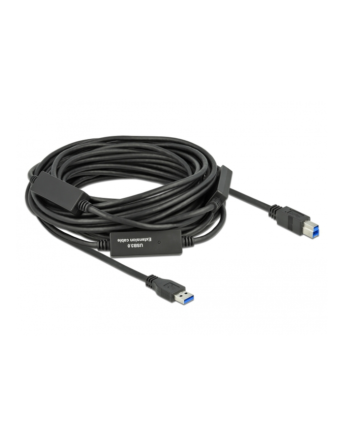 Kabel USB 3.2 Gen1 Delock USB-A(M) - USB-B (M) 15m czarny aktywny główny