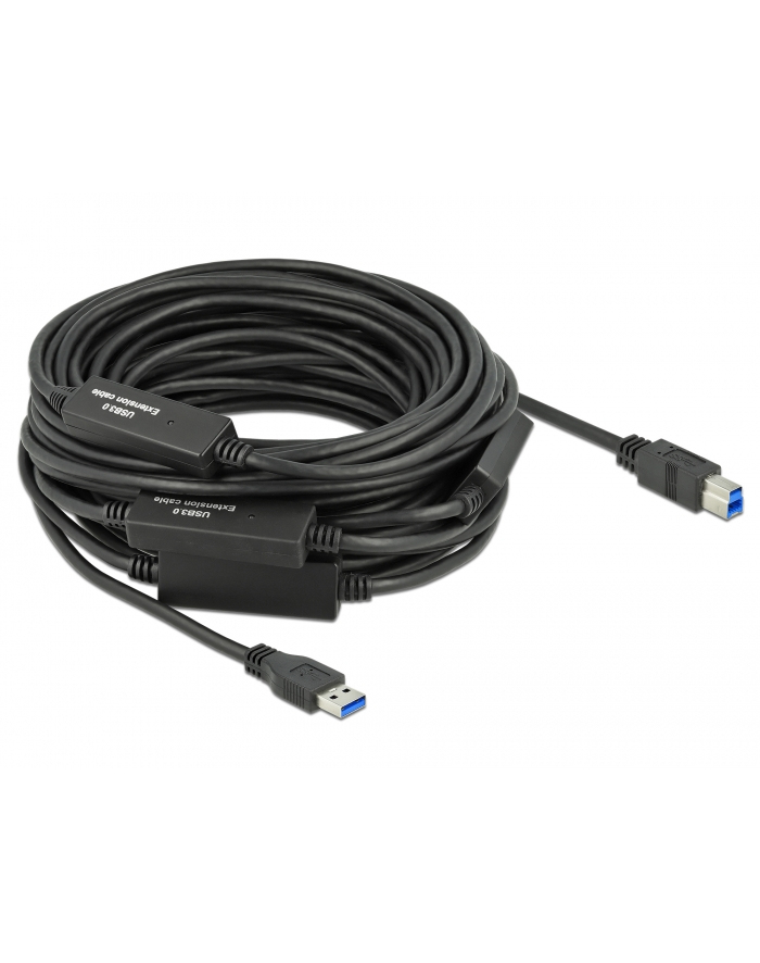 Kabel USB 3.1 Gen1 Delock USB-A(M) - USB-B (M) 20m czarny aktywny główny