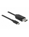 Kabel adapter Delock USB type-C(M) -> DisplayPort(M) 8K 60Hz 1,5m czarny - nr 1