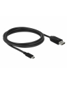 Kabel adapter Delock USB type-C(M) -> DisplayPort(M) 8K 60Hz 1,5m czarny - nr 6
