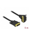 Kabel adapter Delock DVI-D(M)(24+1) - DVI-D(M)(24+1) kątowy dół czarny 5m - nr 1